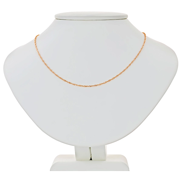 Collierkette, 14K, Rotgold, Singapur