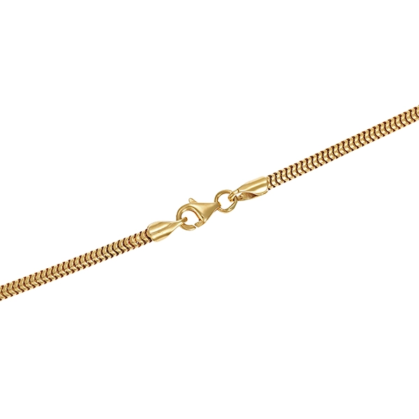 Kette, 14K, Gelbgold, Schlange