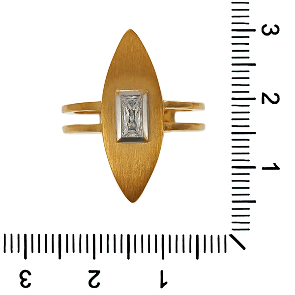 Ring, 8K, Gelbgold, Zirkonia
