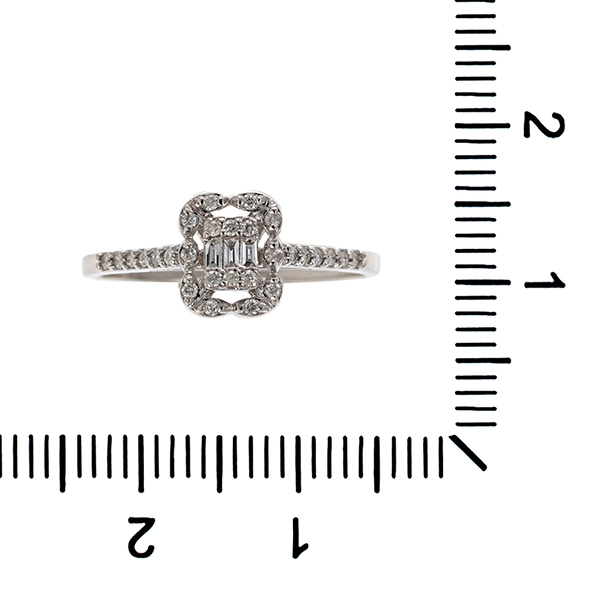 Diamantring, 18K, Weißgold, Diamanten, Brillanten