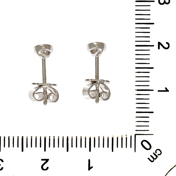 Ohrstecker, 18K, Weißgold, Brillanten