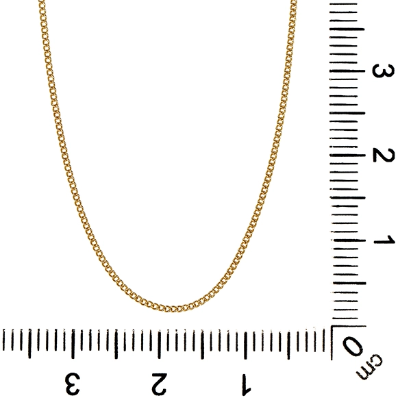 Collierkette, 14K, Gelbgold, Panzer-