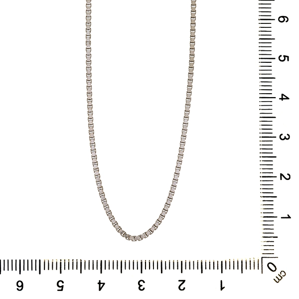 Collierkette, 14K, Weißgold