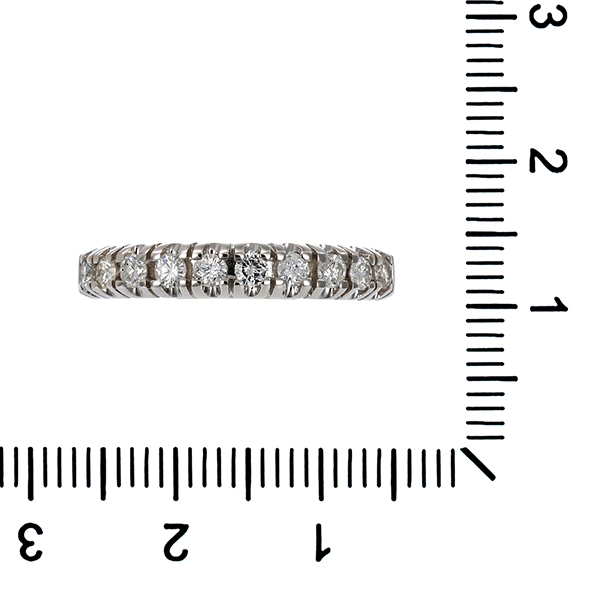 Ring, 14K, Weißgold, Brillanten