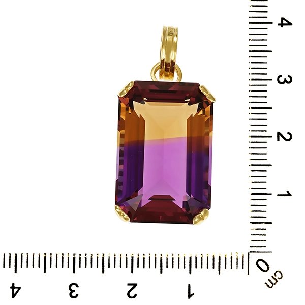 Anhänger, 14K, Gelbgold, Ametrin