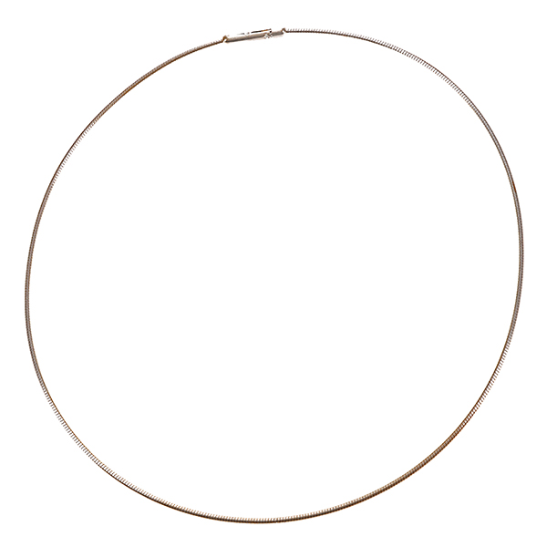 Collier, 18K, Weißgold, Omega