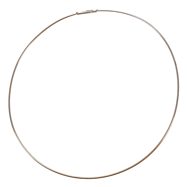 Collier, 18K, Weißgold, Omega