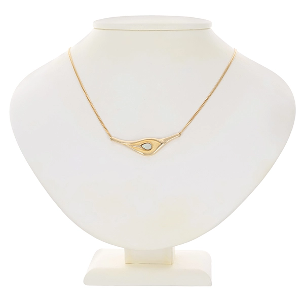Collier, 8K, Gelbgold, Opal