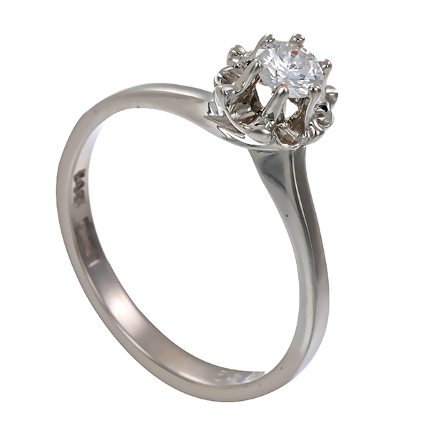 Brillantring, 14K, Weißgold, 0,25ct