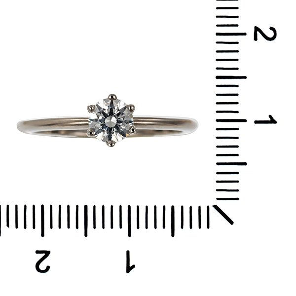 Ring, 14K, Weißgold, Zirkonia