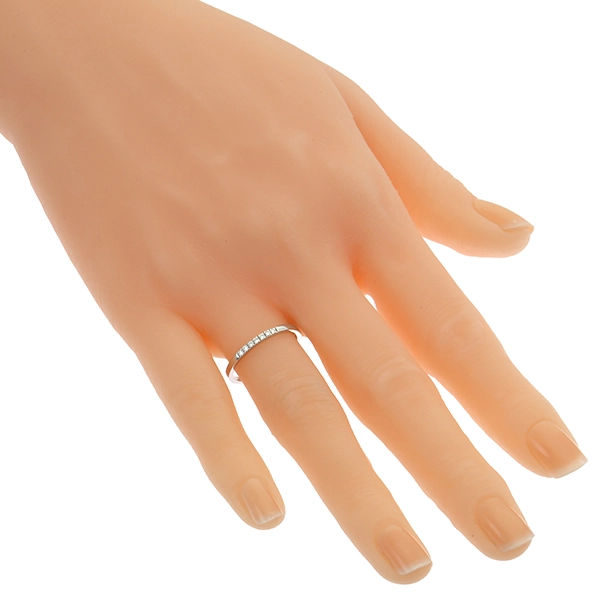 Diamantring, 18K, Weißgold, Brillanten 0,09 ct