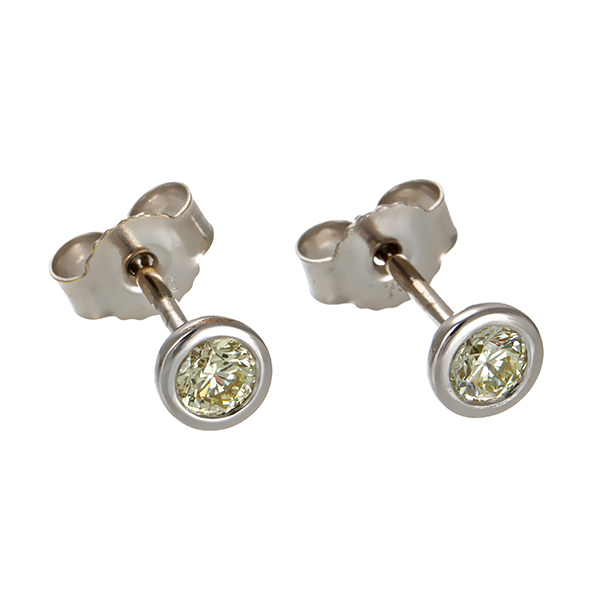 Ohrstecker, 18K, Weißgold, Brillanten 0,32 ct